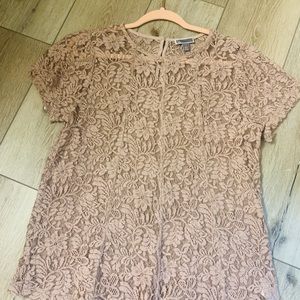 Pink Lace blouse.